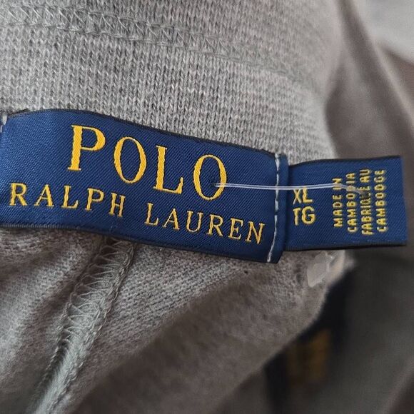 POLO Ralph Lauren Shorts XL Mens Gray Blue NEW Big Pony Logo Embroidered - Picture 9 of 11
